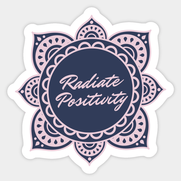 Radiate Positivity Sticker by MyHotSpot